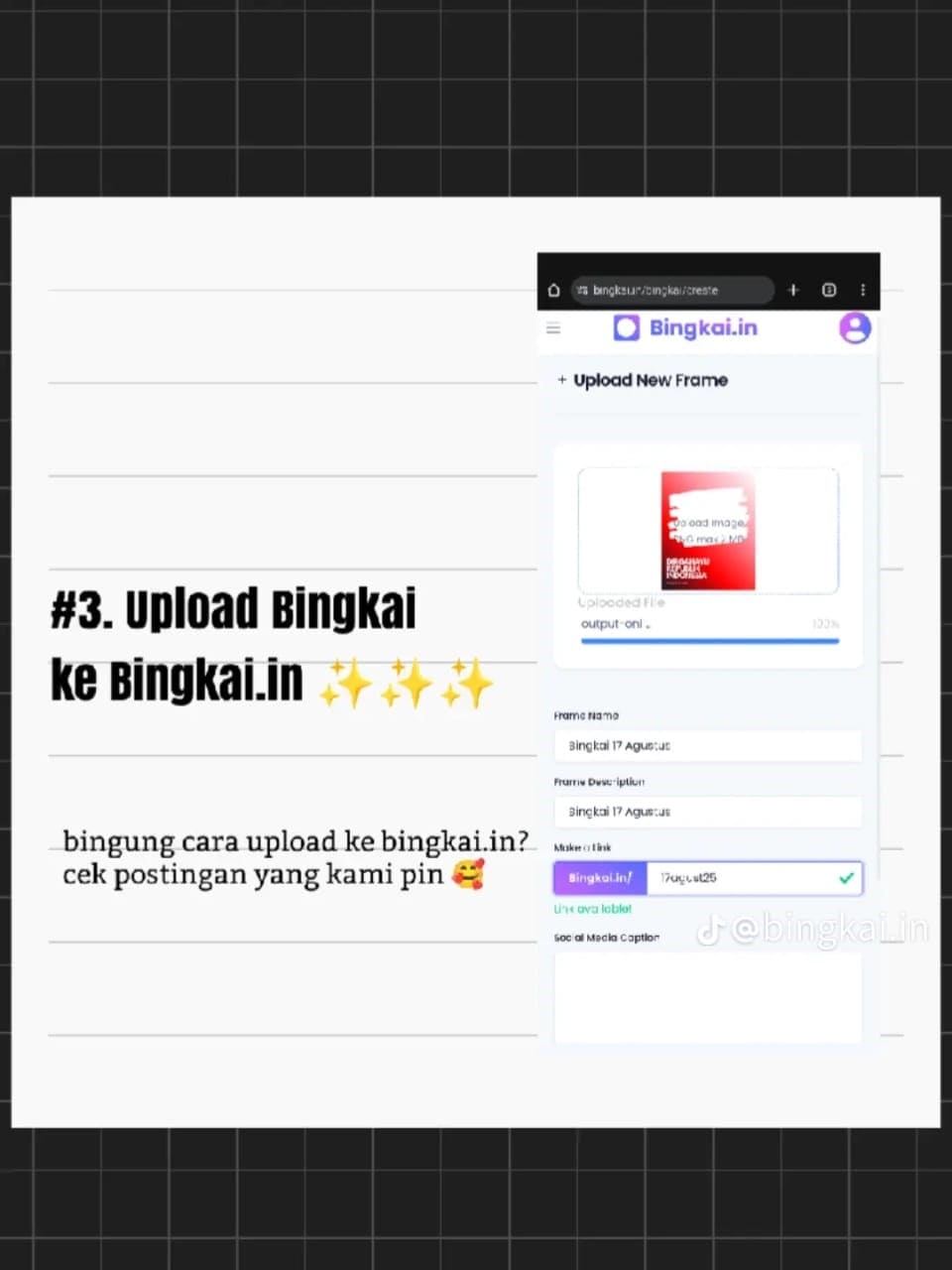 Upload Bingkai ke Bingkai.in